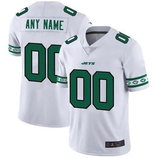 Custom NY.Jets White Team Logo Vapor Limited Jersey American Stitched Jersey Football Jerseys - Main View