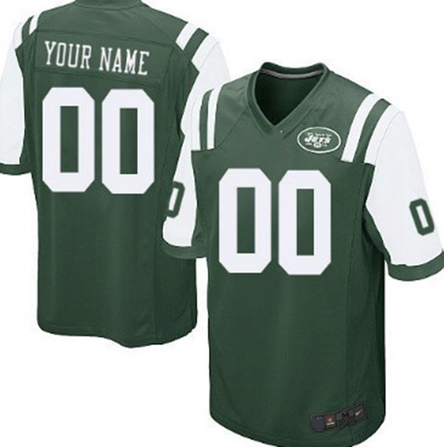 Custom NY.Jets Green Game Jersey American Stitched Jersey Football Jerseys - Main View
