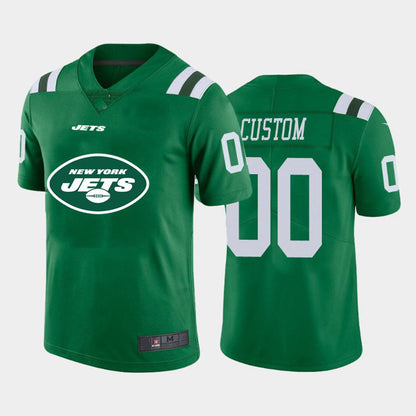 Custom NY.Jets Green Team Big Logo Vapor Untouchable Limited Jersey American Stitched Jersey Football Jerseys - Main View
