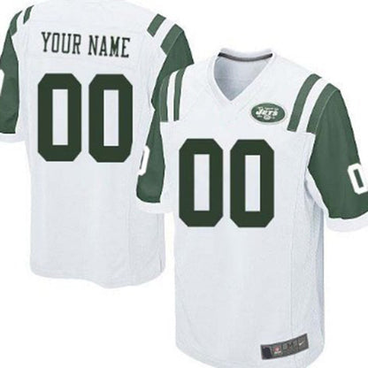 Custom NY.Jets White Game Jersey American Stitched Jersey Football Jerseys - Main View