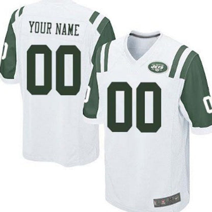 Custom NY.Jets White Limited Jersey American Stitched Jersey Football Jerseys - Main View
