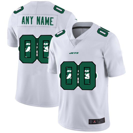 Custom NY.Jets White Team Big Logo Vapor Untouchable Limited Jersey American Stitched Jersey Football Jerseys - Main View