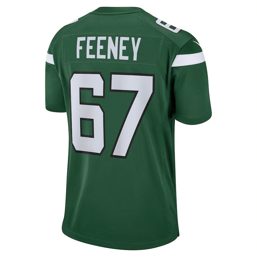 NY.Jets #67 Dan Feeney Gotham Green Game Jersey Stitched American Football Jerseys - Main View