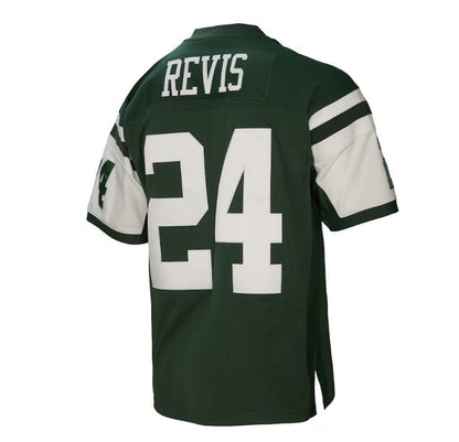 NY.Jets #24 Darrelle Revis Mitchell & Ness Green 2009 Legacy Retired Player Jersey Stitched American Football Jerseys - Main View