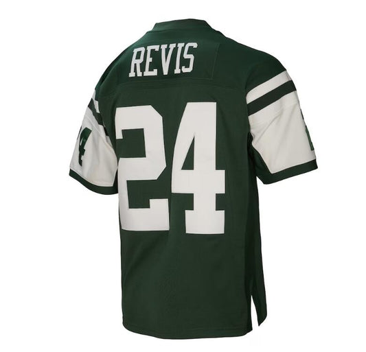 NY.Jets #24 Darrelle Revis Mitchell & Ness Green 2009 Legacy Retired Player Jersey Stitched American Football Jerseys - Main View