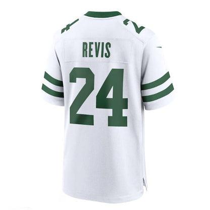 NY.Jets #24 Darrelle Revis White Legacy Retired Player Game Jersey Stitched American Football Jerseys - Main View
