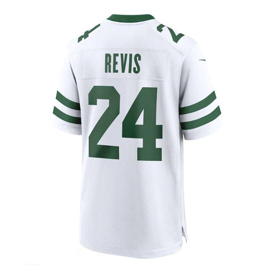 NY.Jets #24 Darrelle Revis White Legacy Retired Player Game Jersey Stitched American Football Jerseys - Main View