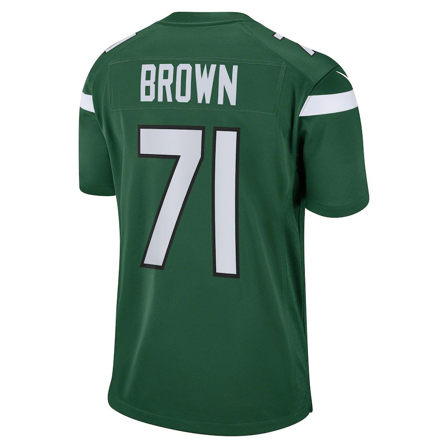 NY.Jets #71 Duane Brown Gotham Green Game Player Jersey Stitched American Football Jerseys - Main View