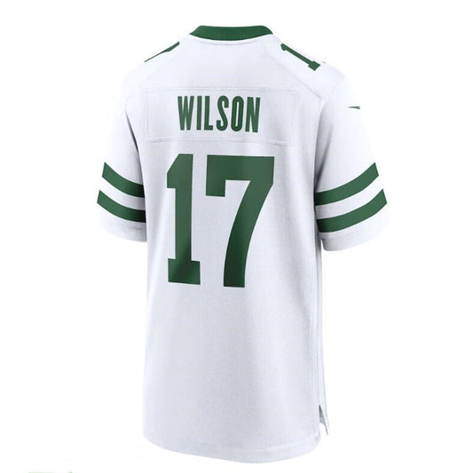 NY.Jets #17 Garrett Wilson White Legacy Player Game Jersey Stitched American Football Jerseys - Main View