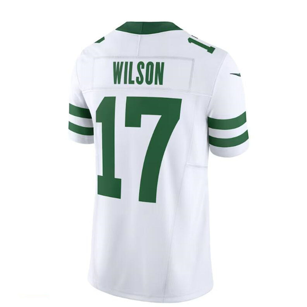 NY.Jets #17 Garrett Wilson White Legacy Vapor F.U.S.E. Limited Jersey Stitched American Football Jerseys - Main View