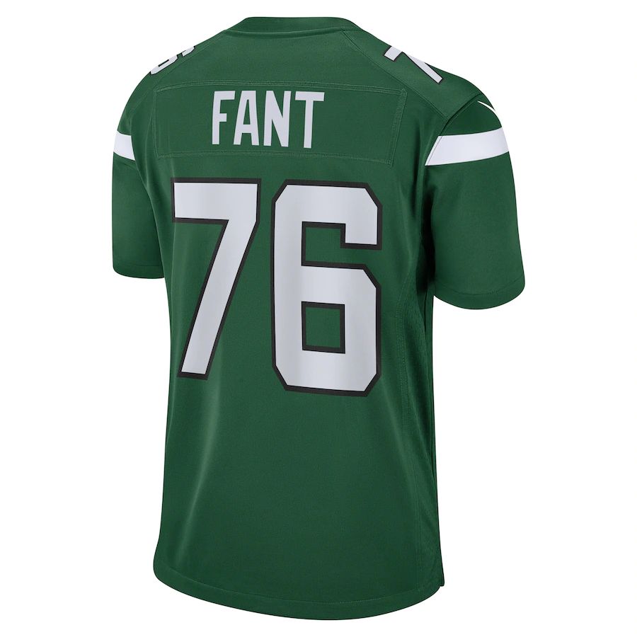 NY.Jets #76 George Fant Gotham Green Game Jersey Stitched American Football Jerseys - Main View