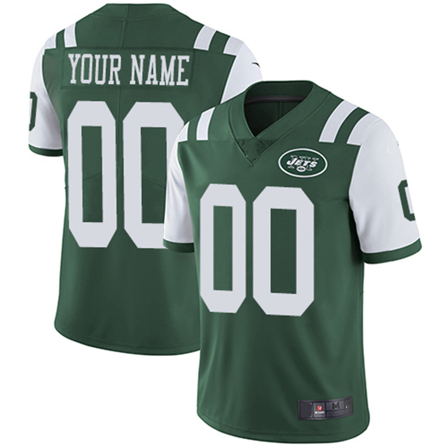 Custom NY.Jets Home Green Vapor Untouchable Limited Jersey American Stitched Jersey Football Jerseys - Main View