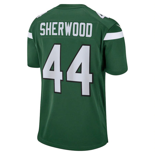 NY.Jets #44 Jamien Sherwood Gotham Green Game Jersey Stitched American Football Jerseys - Main View
