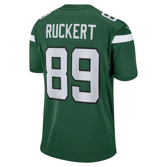 NY.Jets #89 Jeremy Ruckert Gotham Green Game Player Jersey Stitched American Football Jerseys - Main View
