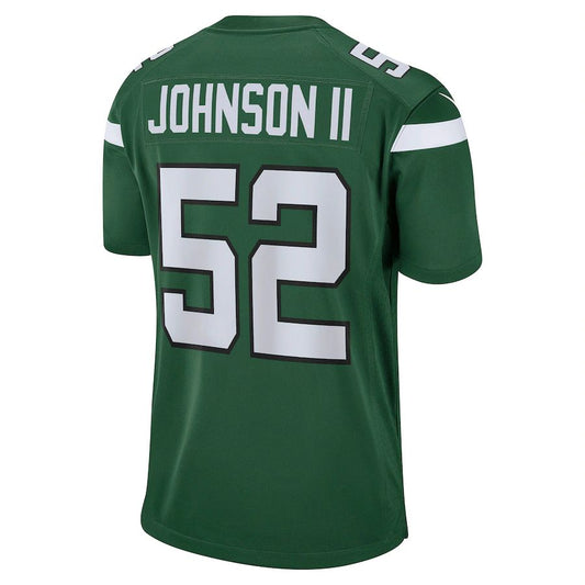 NY.Jets #52 Jermaine Johnson II Gotham Green 2022 Draft First Round Pick Game Jersey Stitched American Football Jerseys - Main View