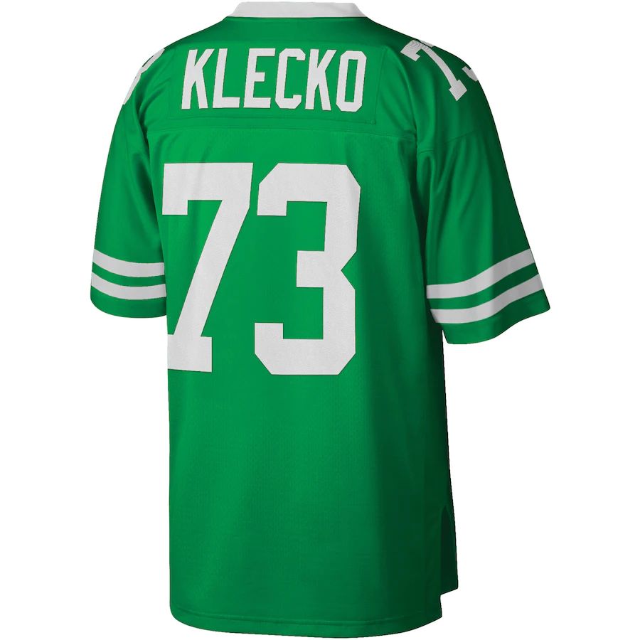 NY.Jets #73 Joe Klecko Mitchell & Ness Kelly Green Legacy Replica Jersey Stitched American Football Jerseys - Main View