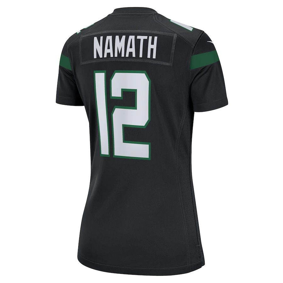 NY.Jets #12 Joe Namath  Black Retired Player Jersey Stitched American Football Jerseys - Main View