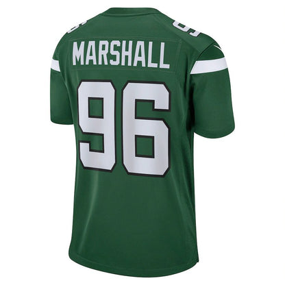 NY.Jets #96 Jonathan Marshall Gotham Green Game Jersey Stitched American Football Jerseys - Main View