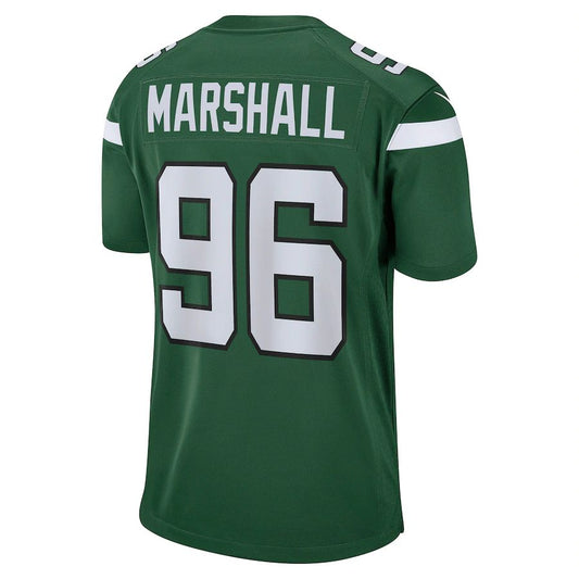 NY.Jets #96 Jonathan Marshall Gotham Green Game Jersey Stitched American Football Jerseys - Main View