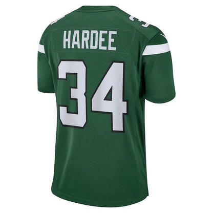 NY.Jets #34 Justin Hardee Gotham Green Game Jersey Stitched American Football Jerseys - Main View