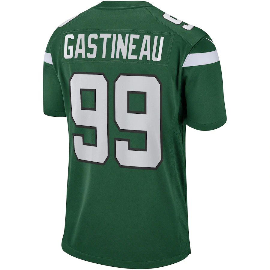 NY.Jets #99 Mark Gastineau Gotham Green Game Retired Player Jersey Stitched American Football Jerseys - Main View