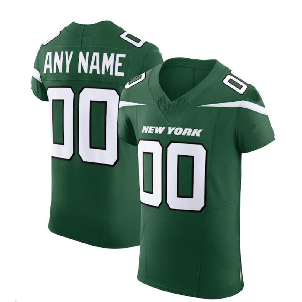 Custom NY.Jets Gotham Green Vapor F.U.S.E. Elite Jersey Stitched Jersey Football Jersey - Main View