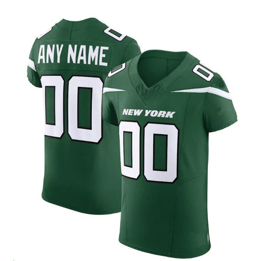 Custom NY.Jets Gotham Green Vapor F.U.S.E. Elite Jersey Stitched Jersey Football Jersey - Main View