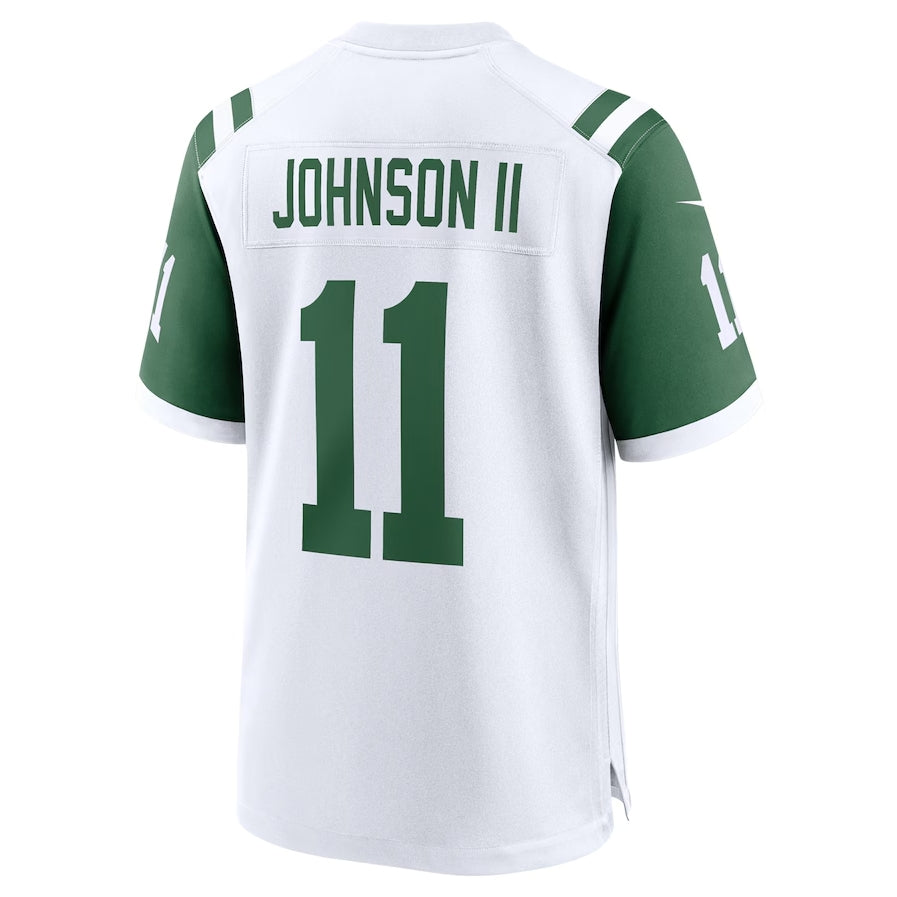 NY.Jets #11 Jermaine Johnson II Classic Alternate Game Jersey - White American Football Jerseys - Main View