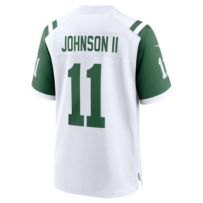 NY.Jets #11 Jermaine Johnson II Classic Alternate Game Jersey - White American Football Jerseys - Main View