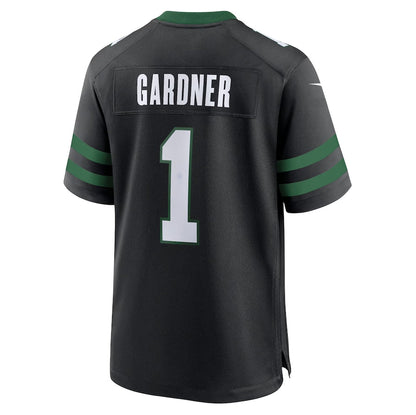 NY.Jets #1 Ahmad Sauce Gardner Alternate Game Jersey - Legacy Black American Football Jerseys - Main View