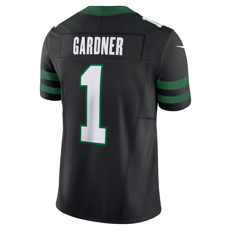 NY.Jets #1 Ahmad Sauce Gardner Alternate Vapor F.U.S.E. Limited Jersey - Legacy Black American Football Jerseys - Main View