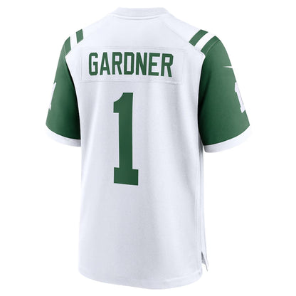 NY.Jets #1 Ahmad Sauce Gardner Classic Alternate Game Jersey - White American Football Jerseys - Main View