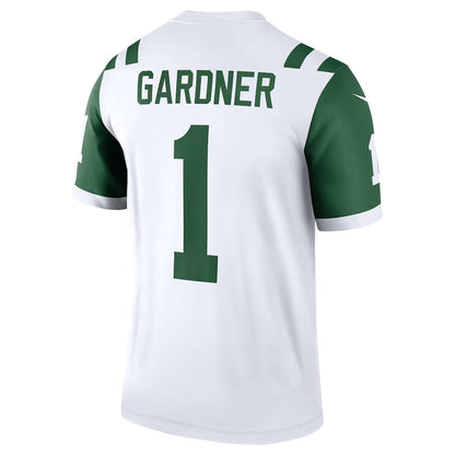 NY.Jets #1 Ahmad Sauce Gardner Classic Alternate Legend Jersey - White American Football Jerseys - Main View
