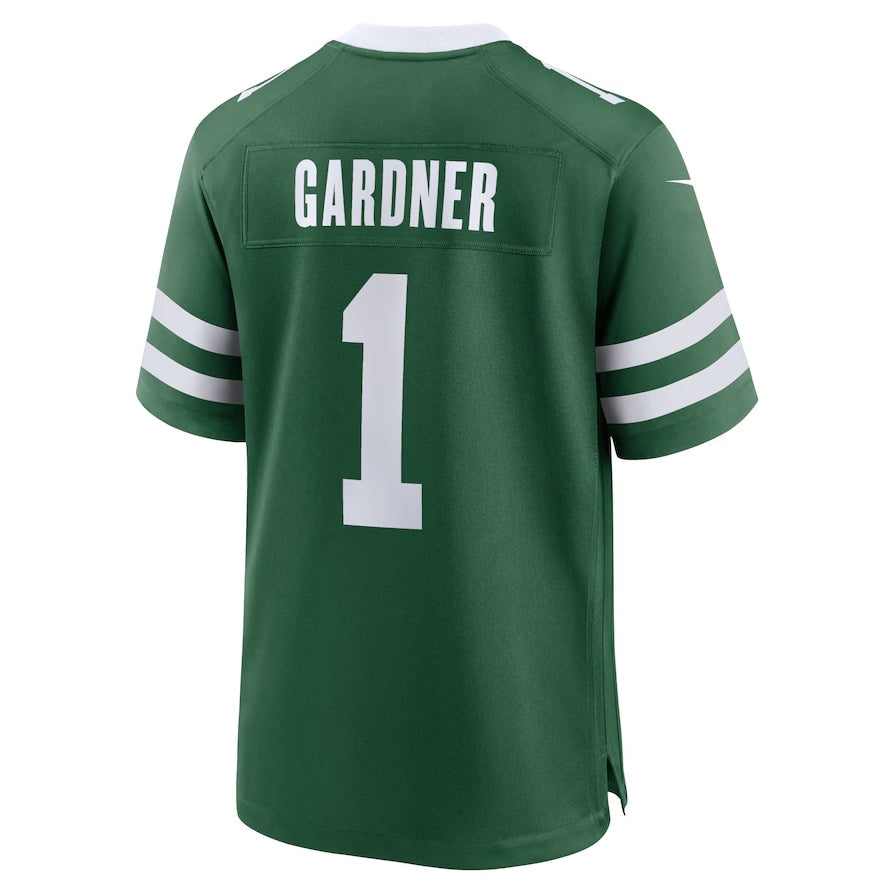 NY.Jets #1 Ahmad Sauce Gardner Game Jersey - Legacy Green American Football Jerseys - Main View