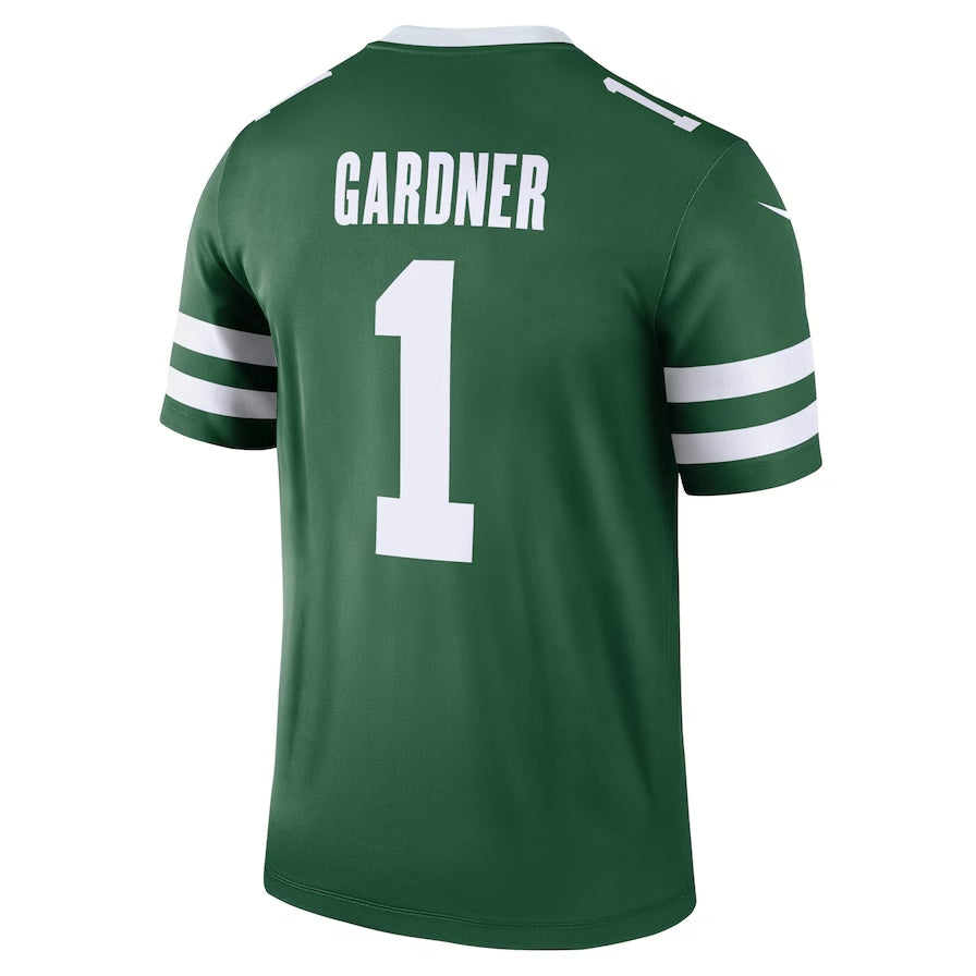 NY.Jets #1 Ahmad Sauce Gardner Legend Jersey - Legacy Green American Football Jerseys - Main View
