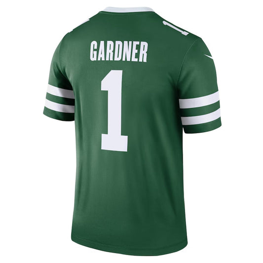 NY.Jets #1 Ahmad Sauce Gardner Legend Jersey - Legacy Green American Football Jerseys - Main View