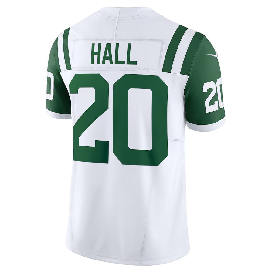 NY.Jets #20 Breece Hall Classic Alternate Vapor F.U.S.E. Limited Jersey - White American Football Jerseys - Main View