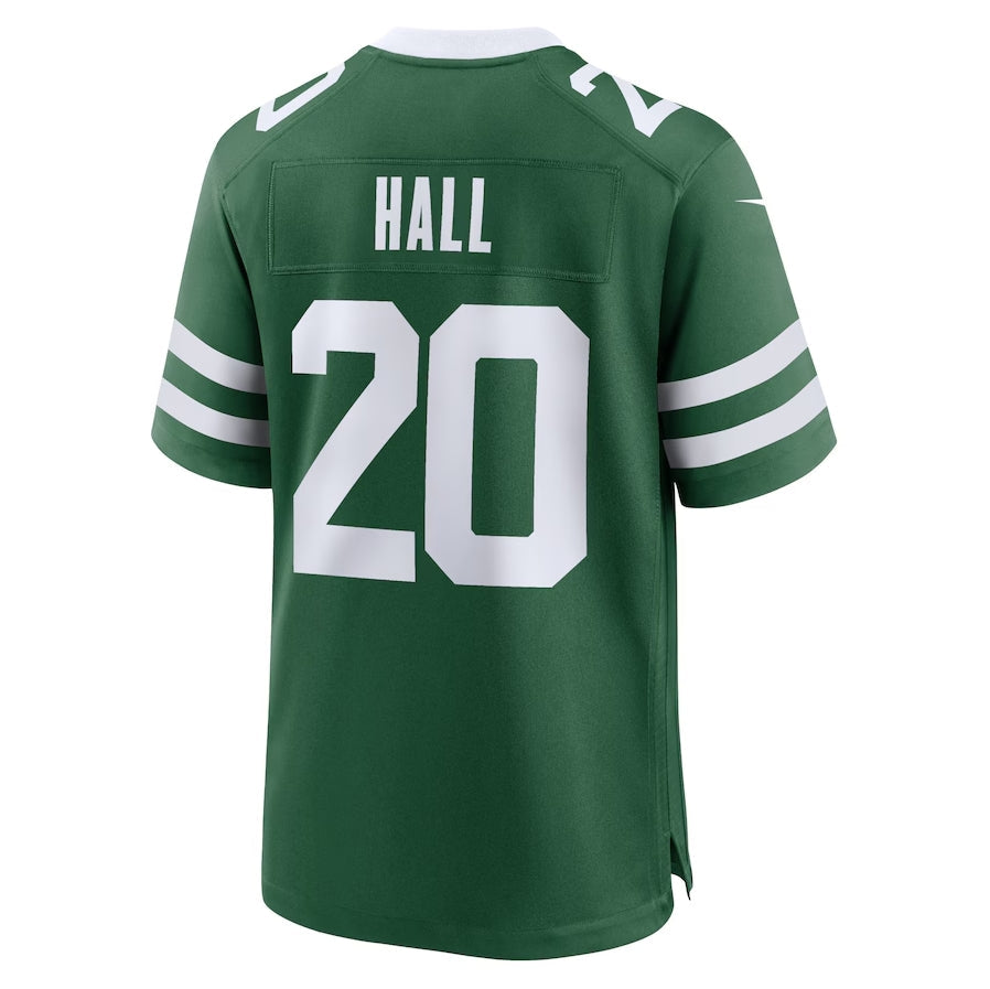 NY.Jets #20 Breece Hall Game Jersey - Legacy Green American Football Jerseys - Main View