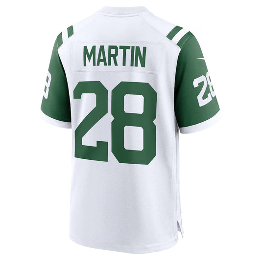 NY.Jets #28 Curtis Martin Classic Alternate Retired Player Game Jersey - White American Football Jerseys - Main View