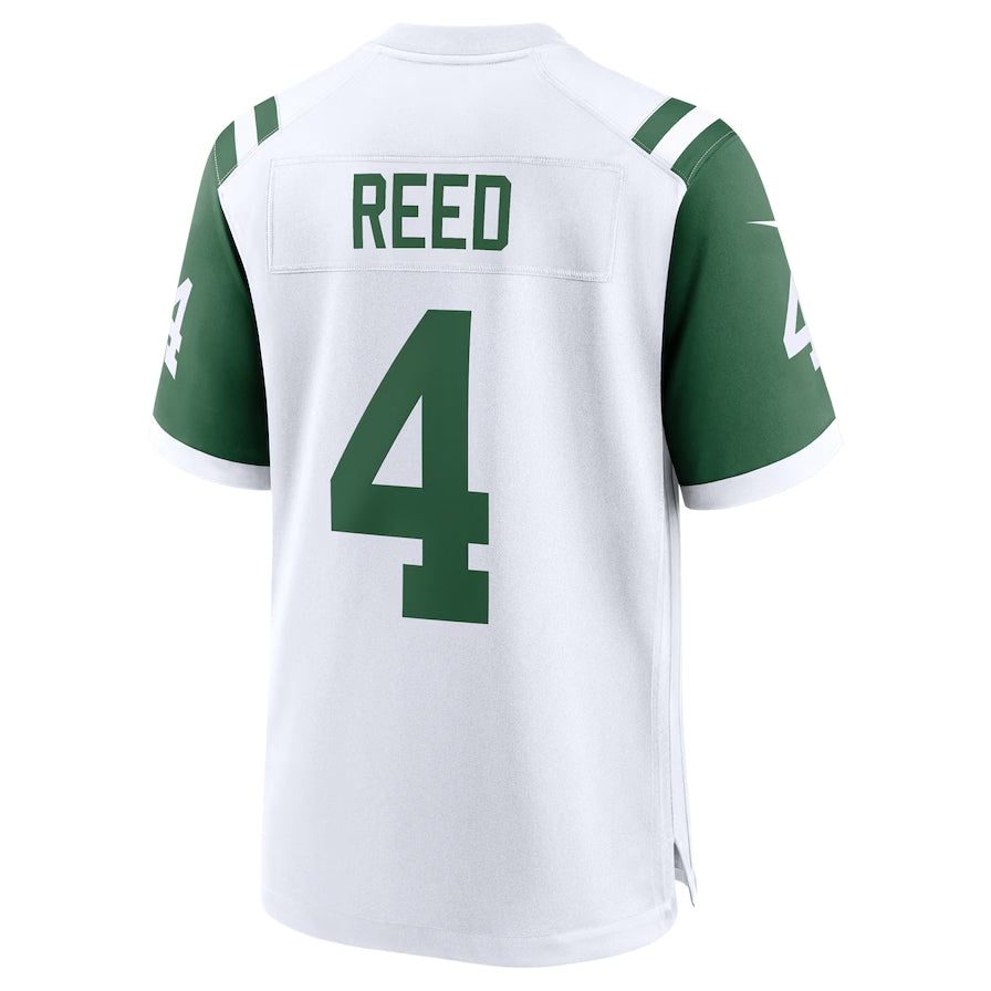NY.Jets #4 D.J. Reed Classic Alternate Game Jersey - White American Football Jerseys - Main View