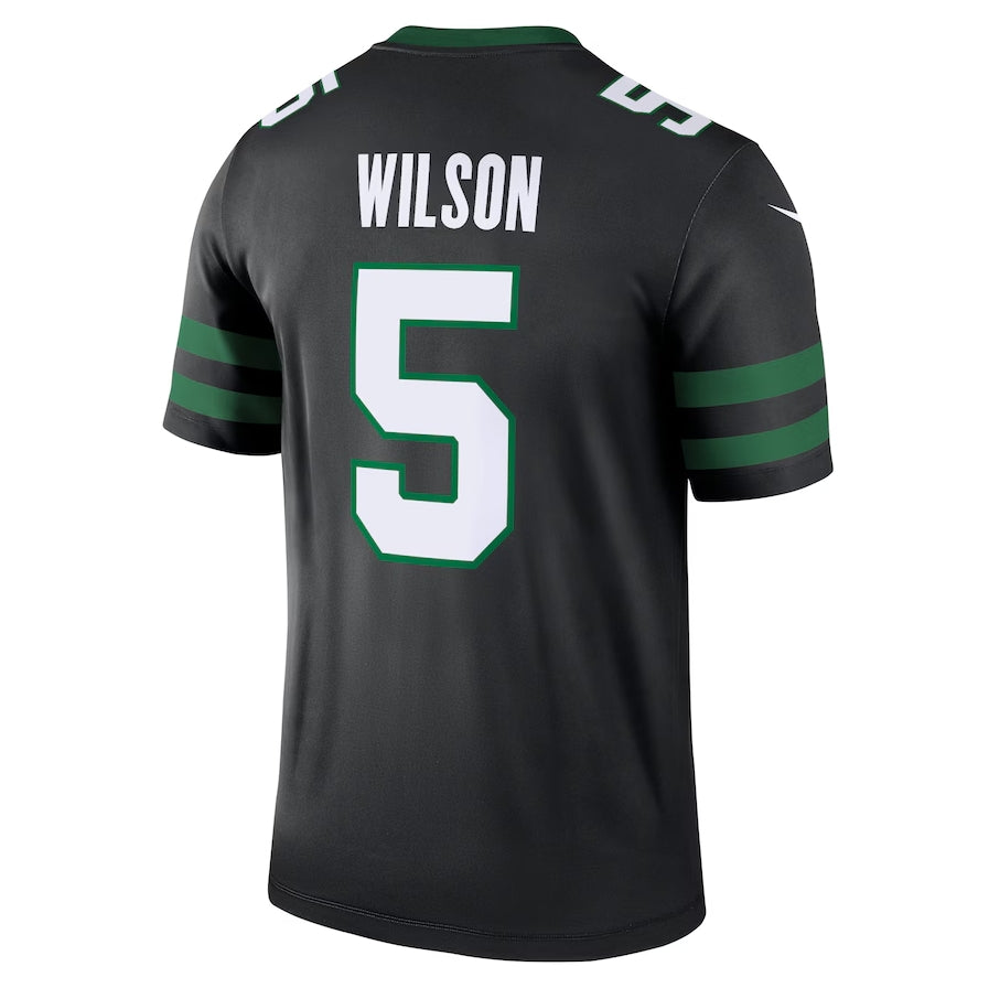 NY.Jets #5 Garrett Wilson Alternate Legend Jersey - Legacy Black American Football Jerseys - Main View