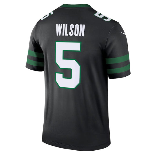 NY.Jets #5 Garrett Wilson Alternate Legend Jersey - Legacy Black American Football Jerseys - Main View