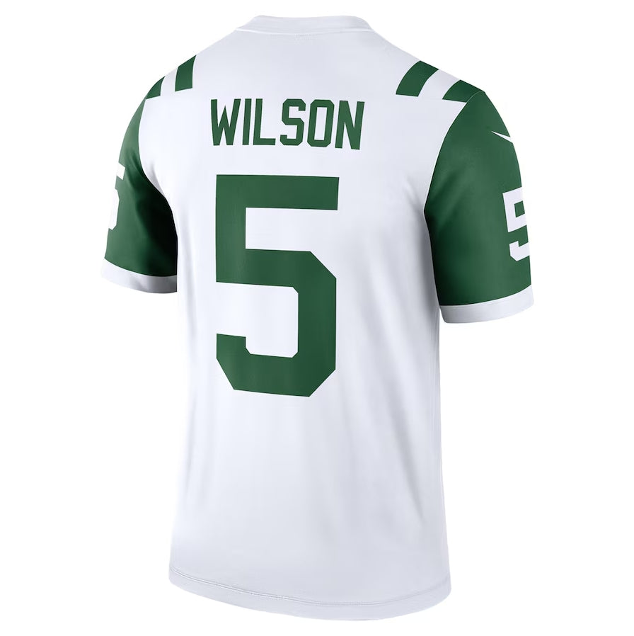 NY.Jets #5 Garrett Wilson Classic Alternate Legend Jersey - White American Football Jerseys - Main View
