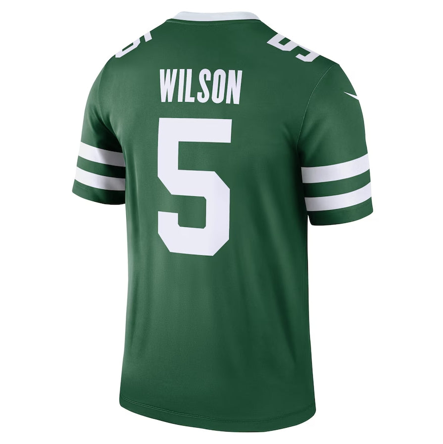 NY.Jets #5 Garrett Wilson Legend Jersey - Legacy Green American Football Jerseys - Main View