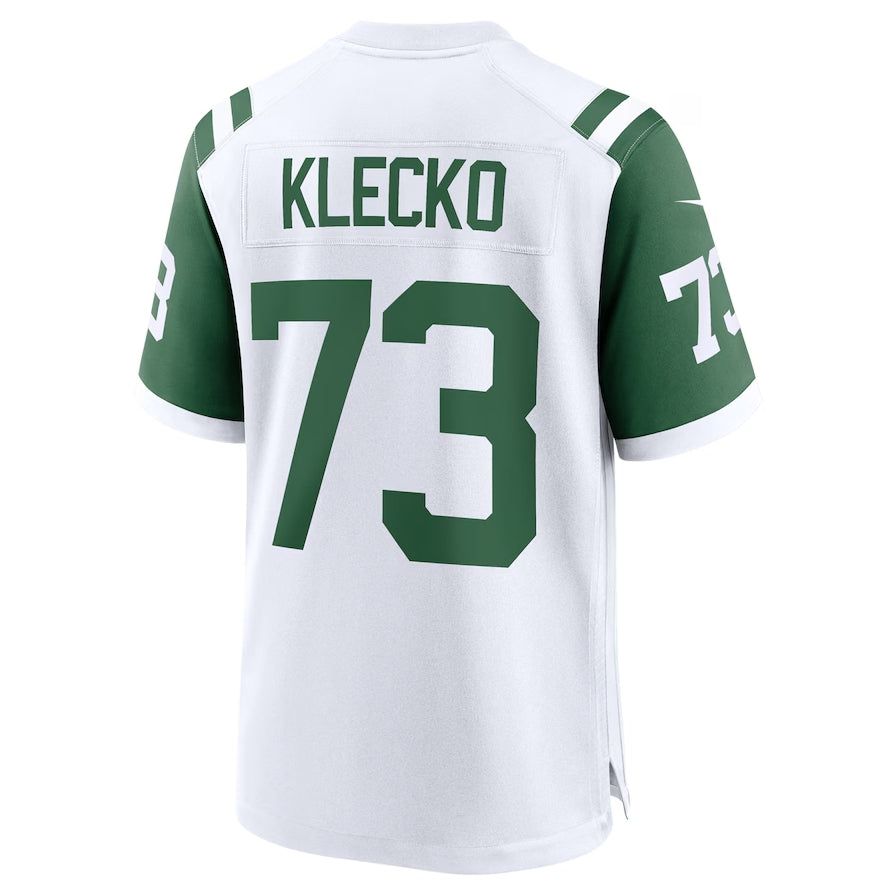 NY.Jets #73 Joe Klecko Classic Alternate Retired Player Game Jersey - White American Football Jerseys - Main View