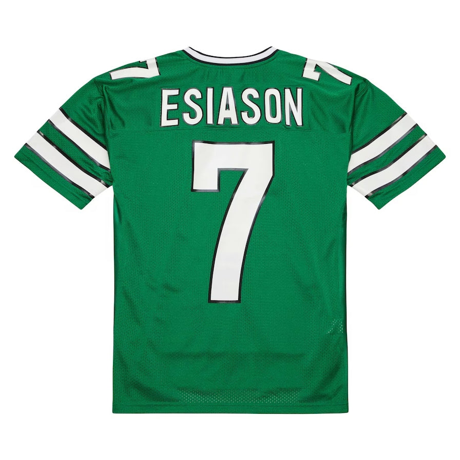 New York Jets #7 Boomer Esiason Mitchell & Ness 1993 Authentic Throwback Retired Player Pocket Jersey - Kelly Green American Football Jerseys - Main View