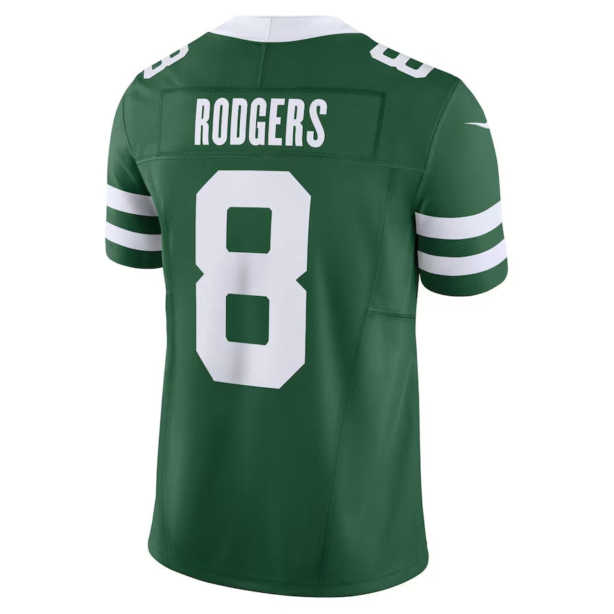 NY.Jets #8 Aaron Rodgers Vapor F.U.S.E. Limited Jersey - Legacy Green American Football Jerseys - Main View