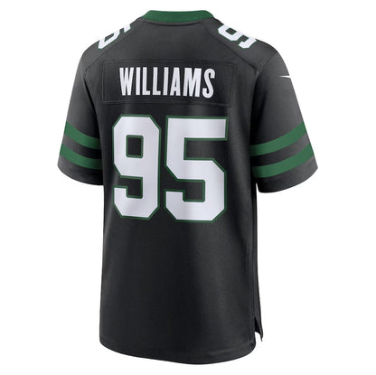 NY.Jets #95 Quinnen Williams Alternate Game Jersey - Legacy Black American Football Jerseys - Main View
