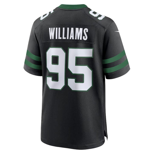 NY.Jets #95 Quinnen Williams Alternate Game Jersey - Legacy Black American Football Jerseys - Main View