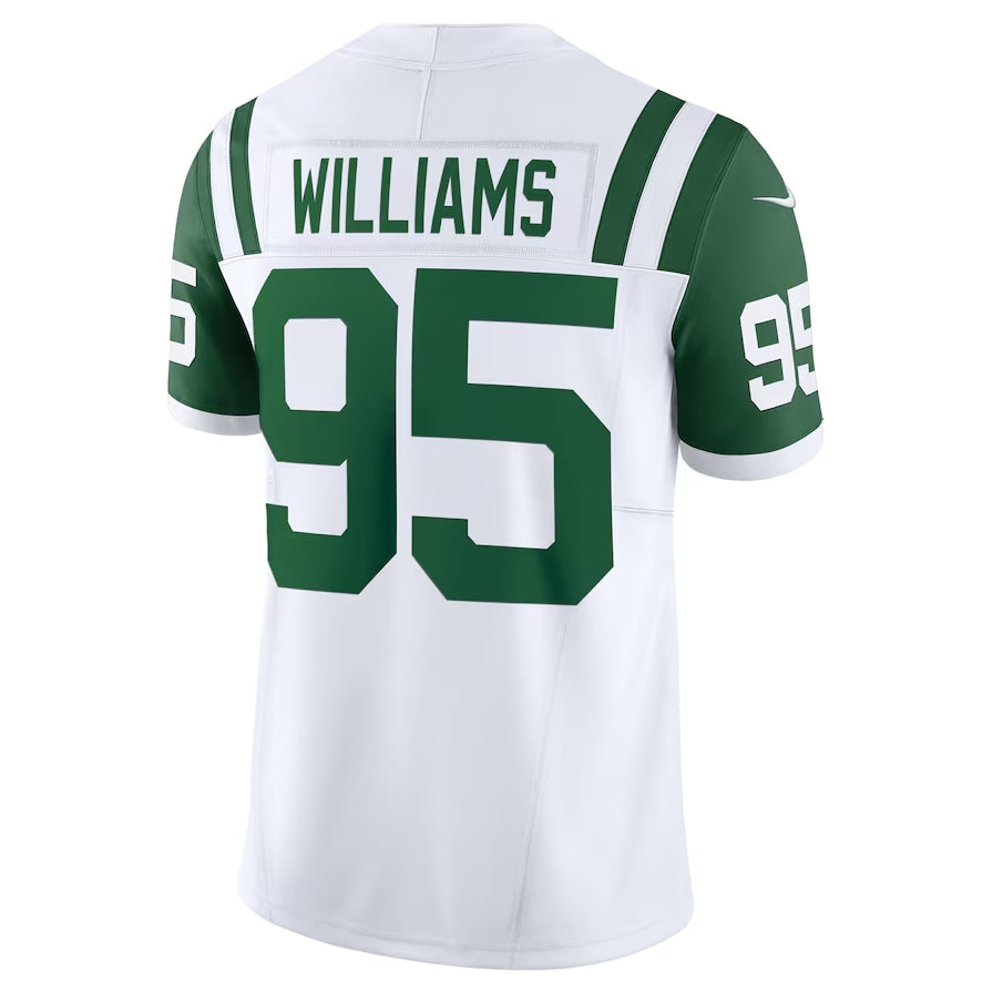 NY.Jets #95 Quinnen Williams Classic Alternate Vapor F.U.S.E. Limited Jersey - White American Football Jerseys - Main View